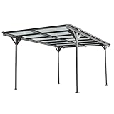 HORI Carport | Überdachung | Garagenüberdachung | Autogarage Anthrazit | Garagenunterstand | 5050...