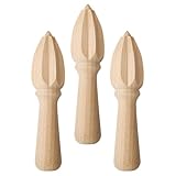 iplusmile Handliche Zitronenpresse aus Buche 3 Stück Manuelle Limettenpresse mit Ergonomischem...