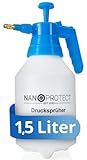 Nanoprotect Handsprüher 1,5 Liter | Drucksprüher mit Verstellbarer Messingdüse | Pumpsprüher |...