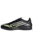 adidas Unisex F50 Club Turf Football Boots Fußballschuhe, core Black/Iron met./Lucid Lemon, 43 1/3...