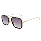 Raohui Polarisierte Sonnenbrille Herren Sonnenbrille Sonnenbrille Vintage Metallbrille Punk...