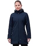 33,000ft Softshelljacke Damen Lange Übergangsjacke Wasserdicht Winddicht Softshellmantel...