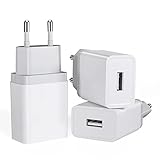 12W USB Ladegerät 3-Pack 2.4A/5V USB Stecker USB Netzteil USB Ladestecker USB Netzstecker USB...