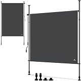 KESSER® Klemmmarkise Senkrechtmarkise 200x310cm Ausziehbar & Blickdicht Vertikalmarkise mit...