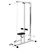 GORILLA SPORTS® Latzugstation - Verstellbar, inkl. Trizepsstange und Latzugstange, bis 280kg...