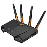 ASUS TUF Gaming AX3000 V2 Dual Band WLAN kombinierbarer Router (Tethering als 4G und 5G...