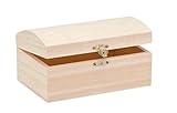 Glorex 6 1682 401 - Barock Kassette aus Kiefernholz, ca. 18 x 12 x 9 cm groß, FSC Mix, zum Bemalen,...