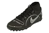 NIKE Mercurial Superfly 8 Club TF Herren Fußballschuhe Schuhe, Schwarz Medium Ash Metallic Silber,...