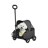 Kinderwagen für Hunde | -Kinderwagen für Katzen, faltbar, belüftete Tragetasche bis zu 7 kg,...