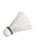 HUDORA Natur-Federbälle, 6 Stück - Federball-Set Badminton-Bälle - 76053/01