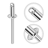 Gabex Blindnieten Popnieten Flachkopf Aluminium Stahl Größen 2,4-6,4 mm Ø Profiqualität (2,4 x 6...