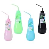 NUOBESTY 4 Stück Pack Haushalts Quetschflaschen 250 Ml aus Kunststoff Leichte Bewässerungsflaschen...
