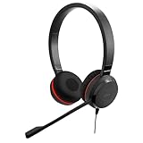 Jabra Evolve 20 SE Stereo Headset - Microsoft Zertifizierte Kopfhörer für VoIP Softphone mit...
