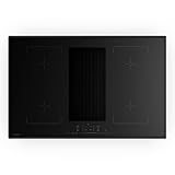Klarstein Velaire Flex Induktionskochfeld mit Dunstabzug - 80cm, 4 Flex-Zonen, 8400W Boost,...