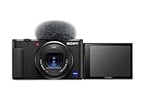 Sony Vlog-Kamera ZV-1 (Digitalkamera, 24-70mm, seitlich klappbares Selfie-Display für Vlogging &...