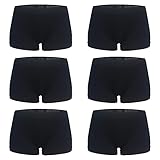 Libella Panties Damen Boxershorts Black Seamless Hipster Unterwäsche 6er Pack 3908 BL 2XL/3XL
