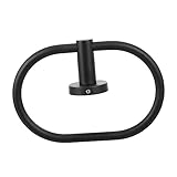 VILLCASE 1 Satz Handtuchring Handtuchstange Halter rostfrei Badezimmerregal klein Schwarz rostfreier...