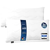 LILENO HOME Kopfkissen 40x80 cm [2er Set] HART mit 650g Kissen-Füllung - Bett oder Deko Kissen mit...