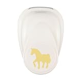 Vaessen Creative Motivstanzer Einhorn von 2 x 2 cm - Scrapbook Zubehör zum Basteln - Papierstanzer...