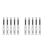 10-teiliger Hochmagnetischer Schraubendreher-Bohrer-Bit-Satz, Magnetische Bits für Akkuschrauber,...