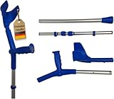 FabaCare Krücke zerlegbar Reisekrücke, Unterarmgehstütze mit Grip, Gehhilfe höhenverstellbar,...