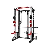 PH Fitness Power Rack mit Smith Machine - Power Station Squat Rack mit Krafttraining Zubehör -...