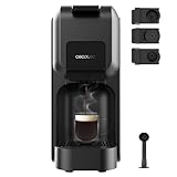 Cecotec Kapselmaschine Freestyle Compact Black. 1350W, Thermoblock-Heizung, Forcearoma-Technologie...