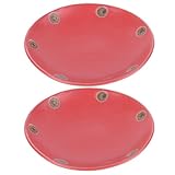 Tofficu 2 Stück Keramik Blumentopf Untersetzer Runde Pflanzgefäß Trays für Sukkulenten Robust...