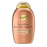 OGX Brazilian Keratin Smooth Conditioner, glättende Haarspülung mit Keratin, Kokosöl und...