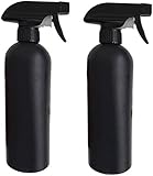 PEPAXON Sprühflasche Schwarz 500ml 2pcs für Haar/Reinigungslösungen/ätherische Öle/Pflanzen...