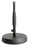 K&M 23325 Tischstativ Schwarz – 21,7 - 34,7 cm Höhe – 3/8“ Gewindeanschluss – ausziehbar,...