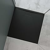 Mai & Mai Duschtasse 100x100x3 cm Duschwanne aus Mineralguss Mineralgusswanne in Anthrazit...