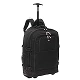 5 Cities 55 cm Rucksack, Trolley-Tasche, Handgepäck, leicht, Reisekabine genehmigt, mit...