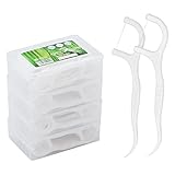 Zahnseide Dental Floss 200 Stück Zahnseide Stick mit Zahnstocher Halter, Zahn Draht Zahnpflege...