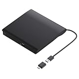 Mokeum Externes CD-DVD-Laufwerk, tragbares USB 3.0 und Typ-C-CD/DVD-RW-Laufwerk, Player,...