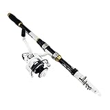 Angelruten Stange Angeln Kit Set Teleskop Angelrute Reel Combo Spinning Reel Fishing Set Karpfen...