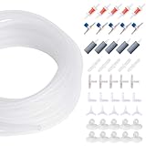 Standard-Zubehörset für Aquarienluftpumpen, 4m Luftschlauch, 5 Luftausströmersteinen, 5...