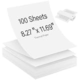 Thermopapier A4, 100 Blatt Schnelltrocknendes thermopapier A4, 210x297mm Faltbares Thermopapier,...