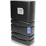 YourCasa Regentonne Eckig 350 Liter [Aqua Silo] XXL Regenfass mit Öffnung und Deckel -...