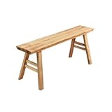 Generisch Rustikale Landhausbank aus Massivholz, armlose Eingangsbank für Esszimmer und Flur,...