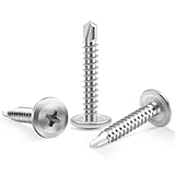 100 Stück M4.2 x 16 mm Selbstschneidende Schrauben Metall, Leryati Hochfeste 410 Edelstahl...