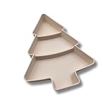3 Pagen® Servierschale Tannenbaum mit 3 praktische Fächer, Servierplatte Weihnachtsbaum,...