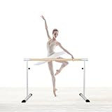Cannons UK Freistehende, tragbare Ballett-/Stretchstange, 1,1 m Länge, 85–105 cm...