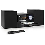 Kompaktanlage mit CD-DVD-Player, DVD-802 Retro HiFi Musikanlage Heimlautsprecher 30W mit...