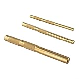 3-teiliges Messing-Durchtreiber-Set, 1,9 cm, 1,27 cm, 3/8 Zoll, nicht beschädigend, Metallmeißel...