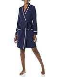 Amazon Essentials Damen Lightweight Waffle Mid-length Robe bathrobes, navy, M