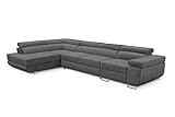 KREATIVE FURNITURE & DESIGN Ecksofa Links 343x88x203 cm - Sofa mit Schlaffunktion - Geräumig...