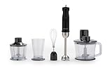 Brabantia Stabmixer Set, 1000 Watt, 8 Geschwindigkeiten, Turbo-Funktion, inkl. Schneebesen,...