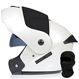 SYEBVTQ Motorrad Klapphelm Motorradhelm Herren, ECE-geprüfter Integralhelm, Integriert...