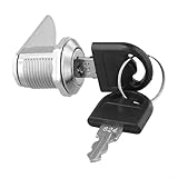 Pumixiy Mehrzweck-Zylinderschloss-Set mit 2 Schlüsseln, Zinklegierung, Schrank-Sicherheitsschloss...